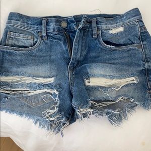 Denim shorts
